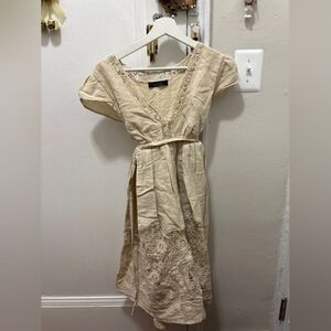 Elegant Cream Lace Dress